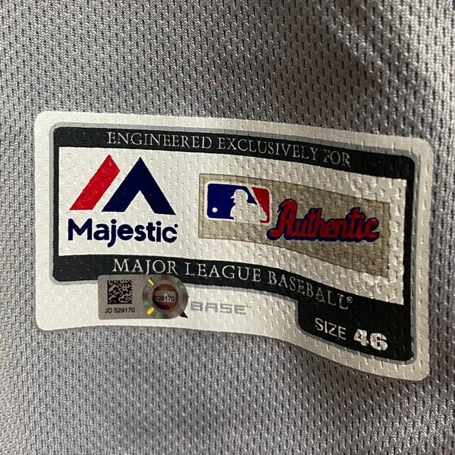 Majestic(マジェスティック)の激レア パドレス  イエーツ 2018年 日米野球 実使用ユニフォーム スポーツ/アウトドアの野球(記念品/関連グッズ)の商品写真