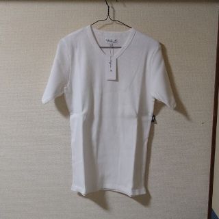 アニエスベー(agnes b.)のagnes b homme Tシャツ Vネック ニット新品未使用品 Lサイズ(Tシャツ/カットソー(半袖/袖なし))