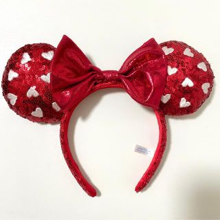 ディズニー(Disney)のディズニーカチューシャ◎赤ハート◎ミニー(カチューシャ)