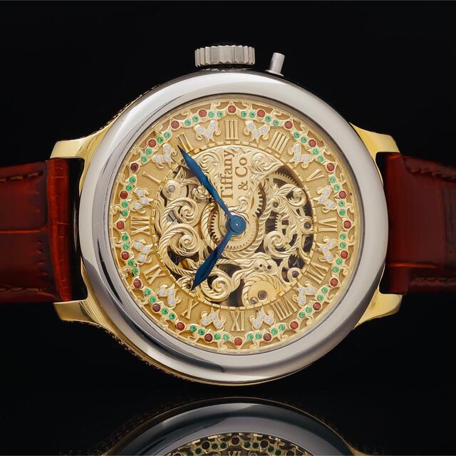 PATEK PHILIPPE(パテックフィリップ)のティファニー パテックフィリップ Wネーム アンティーク 手巻き メンズ 腕時計 メンズの時計(腕時計(アナログ))の商品写真