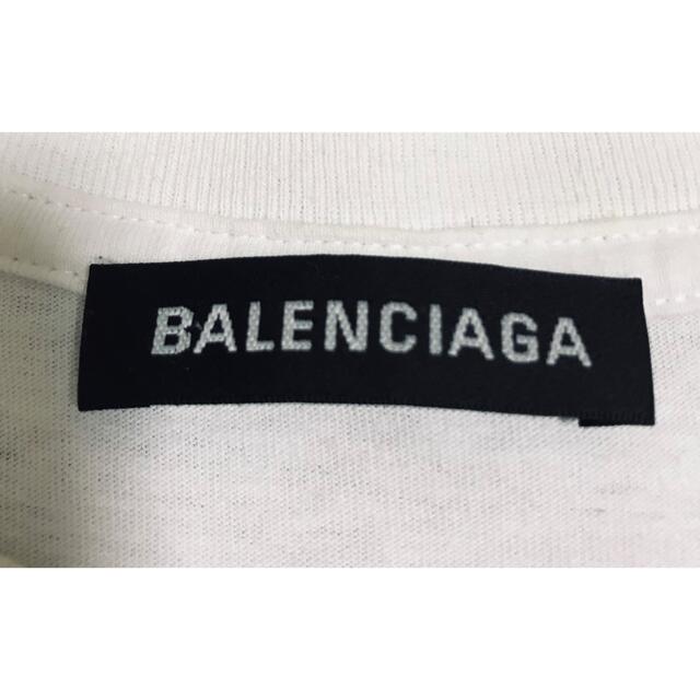 バレンシアガ　レインボーロゴtシャツ
