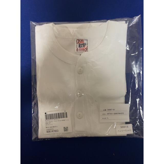 Nylaus(ナイラス)のNYLAUS ヘンリーネック 半袖Tシャツ ホワイト メンズのトップス(Tシャツ/カットソー(半袖/袖なし))の商品写真