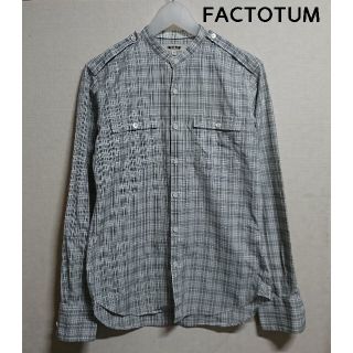 ファクトタム(FACTOTUM)のFACTOTUM バンドカラーシャツ(シャツ)