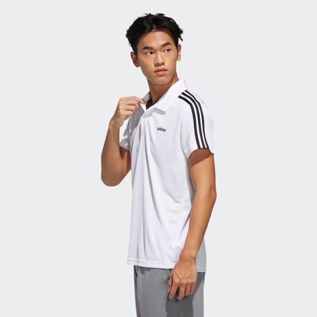 adidas(アディダス)のアディダス★メンズ　ポロシャツ　XO　新品　白　ドライ　吸湿即乾　3本線 メンズのトップス(ポロシャツ)の商品写真