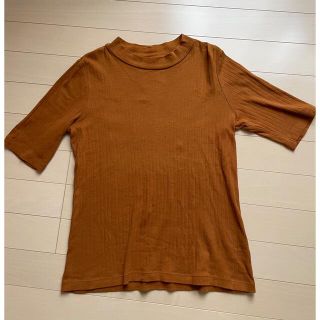 ユニクロ(UNIQLO)のユニクロ　Tシャツ　オレンジ　茶色(Tシャツ(半袖/袖なし))