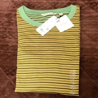 ユニクロ(UNIQLO)のユニクロ MARNI マルニ ボーダークルーネックTシャツ L 新品未使用(Tシャツ/カットソー(半袖/袖なし))