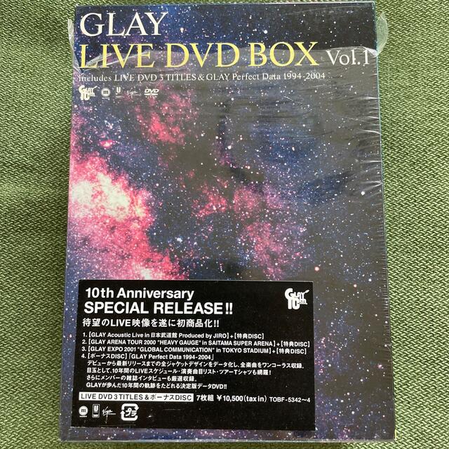 GLAY　LIVE　DVD　BOX　Vol．1（includes　LIVE　DV