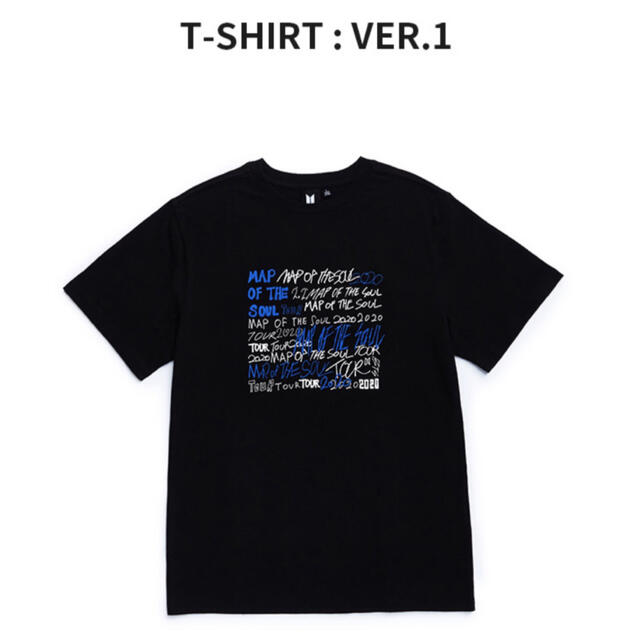 防弾少年団(BTS)(ボウダンショウネンダン)の【新品】BTS  MOS TOUR   Tシャツ Ver.1   公式　Lサイズ エンタメ/ホビーのCD(K-POP/アジア)の商品写真