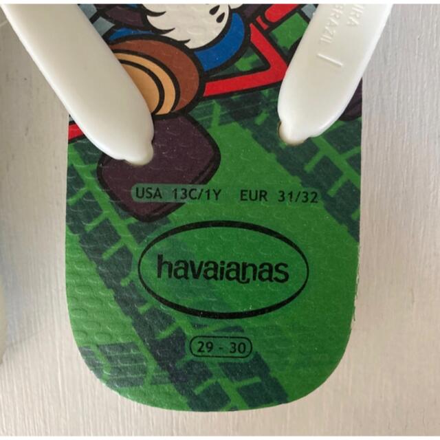 havaianas(ハワイアナス)の新品　スーパーマリオ　ハワイアナス　サンダル　ビーチサンダル　19cm キッズ/ベビー/マタニティのキッズ靴/シューズ(15cm~)(サンダル)の商品写真