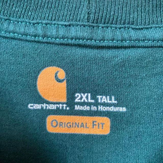 carhartt(カーハート)のfon様専用　古着半袖tシャツカーハートパッチロゴポケT2XL. メンズのトップス(Tシャツ/カットソー(半袖/袖なし))の商品写真