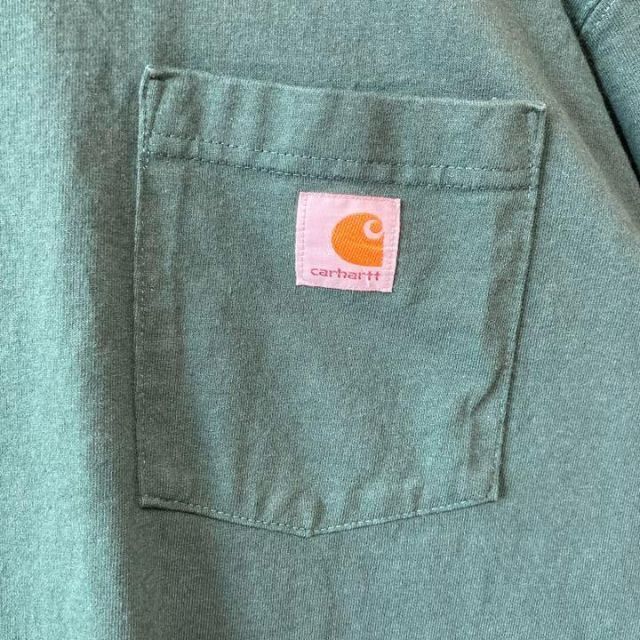 carhartt(カーハート)のfon様専用　古着半袖tシャツカーハートパッチロゴポケT2XL. メンズのトップス(Tシャツ/カットソー(半袖/袖なし))の商品写真