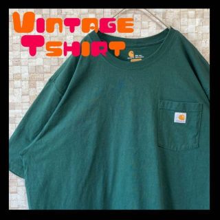 カーハート(carhartt)のfon様専用　古着半袖tシャツカーハートパッチロゴポケT2XL.(Tシャツ/カットソー(半袖/袖なし))