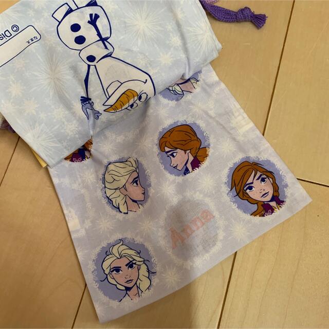 アナと雪の女王(アナトユキノジョオウ)の⭐︎★新品　アナ雪　コップ袋　3枚　エルサ　アナ　オラフ　アナと雪の女王 キッズ/ベビー/マタニティのこども用ファッション小物(その他)の商品写真