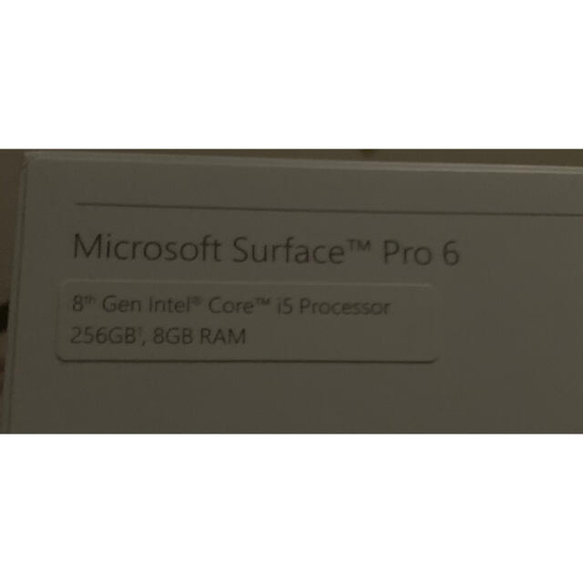 Microsoft(マイクロソフト)の『5/23限定』Surface Pro 6 i5/8GB/256GB ブラック スマホ/家電/カメラのPC/タブレット(ノートPC)の商品写真