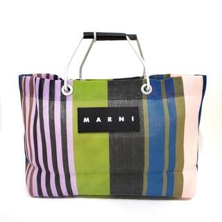 Marni - マルニ トートバッグ ストライプ 化学繊維