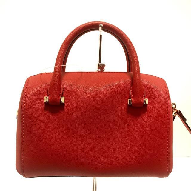 んのであら kate ケイトスペード ハンドバッグ美品 レッドの通販 by