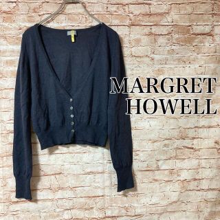 マーガレットハウエル(MARGARET HOWELL)のマーガレットハウエル MARGRET HOWELL カーディガン ニット シルク(カーディガン)