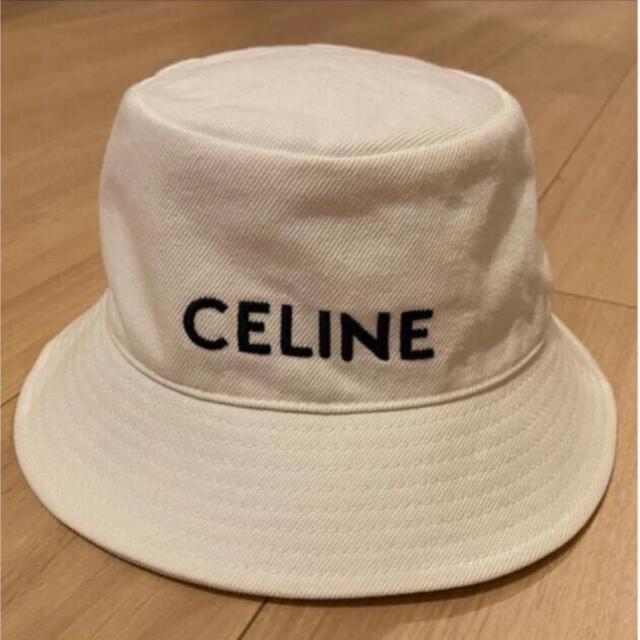celine - CELINE セリーヌ バケットハット バケハ 刺繍ロゴ ホワイト デニムの通販 by shop｜セリーヌならラクマ
