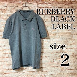 バーバリーブラックレーベル(BURBERRY BLACK LABEL)のバーバリーブラックレーベル BURBERRY ポロシャツ 半袖 ロゴ 刺繍 2(ポロシャツ)