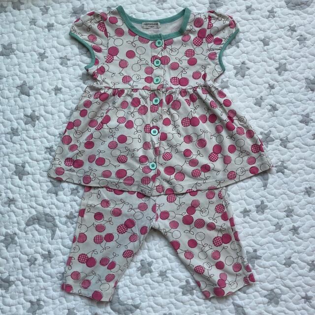 ampersand(アンパサンド)のampersand 半袖パジャマ　サイズ100 キッズ/ベビー/マタニティのキッズ服女の子用(90cm~)(パジャマ)の商品写真