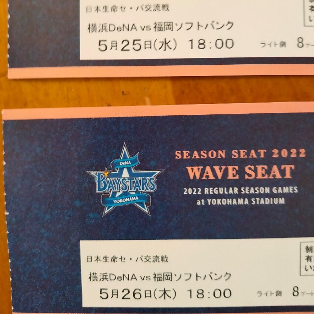 横浜スタジアムチケット チケットのスポーツ(野球)の商品写真