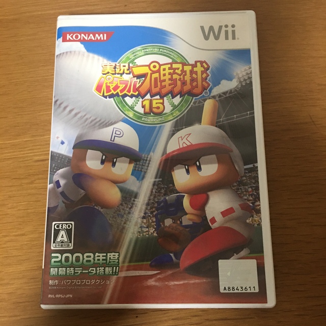 KONAMI(コナミ)の実況パワフルプロ野球15 Wii エンタメ/ホビーのゲームソフト/ゲーム機本体(家庭用ゲームソフト)の商品写真