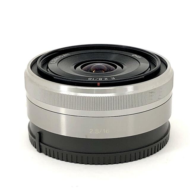 ソニー E 16mm F2.8 SEL16F28 中古 スマホ/家電/カメラのカメラ(レンズ(単焦点))の商品写真