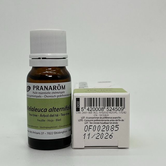 PRANAROM(プラナロム)のプラナロム ティートゥリー BIO 10ml 精油 ティーツリー コスメ/美容のリラクゼーション(エッセンシャルオイル（精油）)の商品写真