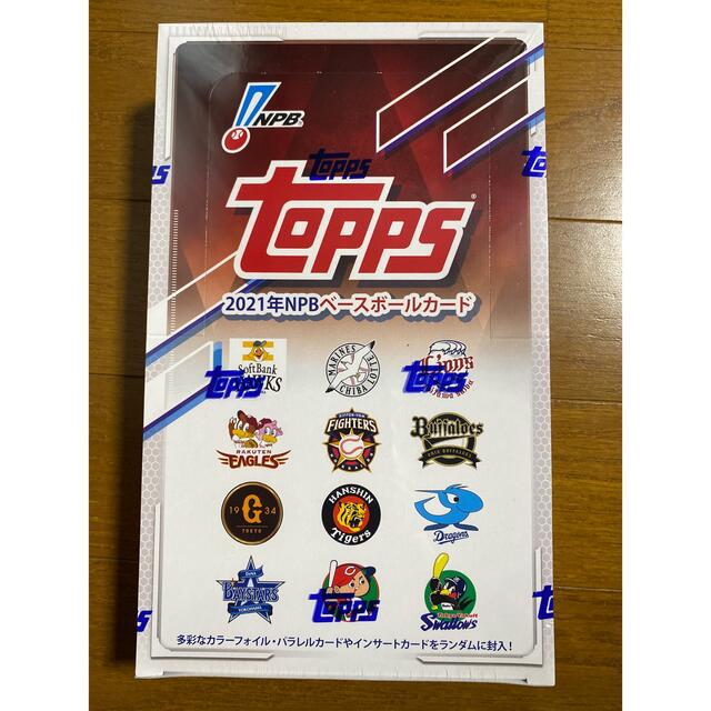 topps 2021年　NPB ベースボールカード 1Box 未開封 シュリンクトレーディングカード