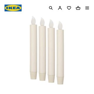 イケア(IKEA)のIKEA イケア　ユーサンデ LEDキャンドル　電池式　20cm 4本セット(その他)