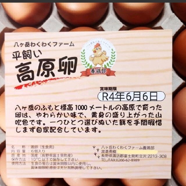 にゃんと様専用 平飼いたまご50個 食品/飲料/酒の食品(野菜)の商品写真