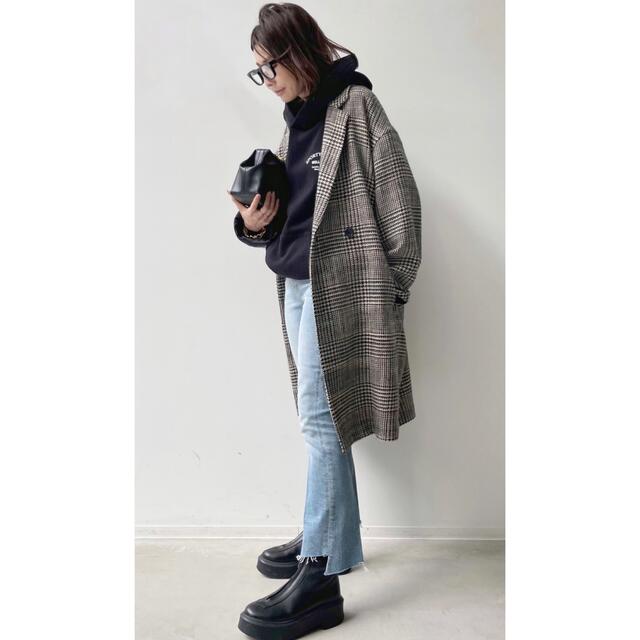 L'Appartement DEUXIEME CLASSE(アパルトモンドゥーズィエムクラス)の☆未使用☆L'Appartement CHECK W COAT レディースのジャケット/アウター(チェスターコート)の商品写真