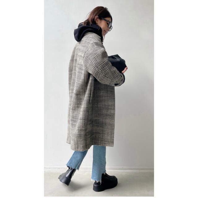 L'Appartement DEUXIEME CLASSE(アパルトモンドゥーズィエムクラス)の☆未使用☆L'Appartement CHECK W COAT レディースのジャケット/アウター(チェスターコート)の商品写真