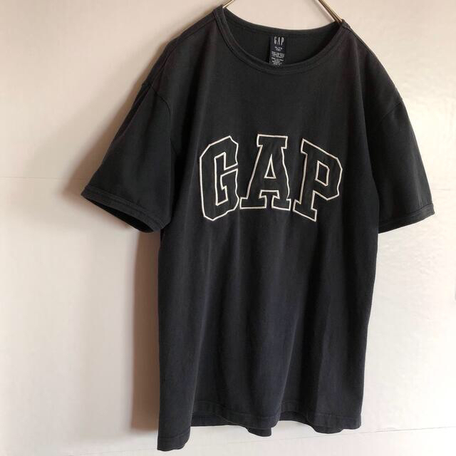 GAP(ギャップ)のOLD GAP 半袖Tシャツ ネイビー ビッグロゴ 刺繍 kids XL 90s エンタメ/ホビーのコレクション(その他)の商品写真