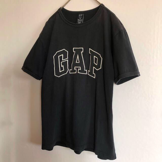 GAP(ギャップ)のOLD GAP 半袖Tシャツ ネイビー ビッグロゴ 刺繍 kids XL 90s エンタメ/ホビーのコレクション(その他)の商品写真