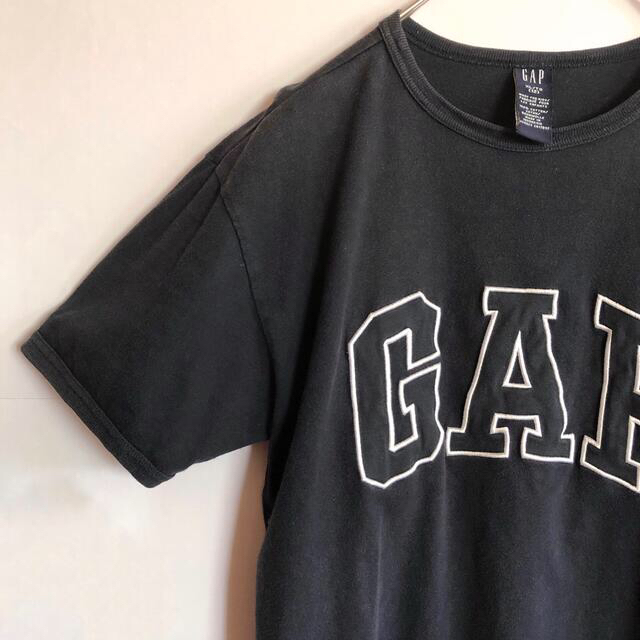 GAP(ギャップ)のOLD GAP 半袖Tシャツ ネイビー ビッグロゴ 刺繍 kids XL 90s エンタメ/ホビーのコレクション(その他)の商品写真