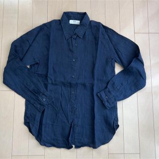 ユニクロ(UNIQLO)のユニクロ　UNIQLO シャツ　麻シャツ　長袖シャツ　ブラウス(シャツ/ブラウス(長袖/七分))