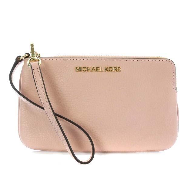 Michael Kors(マイケルコース)のマイケルコース MICHAEL KORS ポーチ ハンドバッグ レザー ピンク レディースのファッション小物(ポーチ)の商品写真