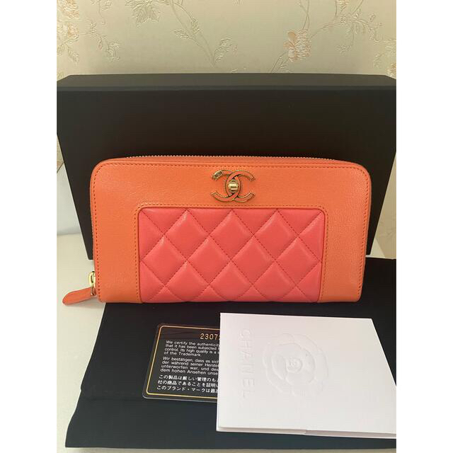 本物保証】 CHANEL - 人気カラー 正規品 長財布 マドモアゼル シャネル 本物保証】 CHANEL - 人気カラー 正規品 長財布 マドモアゼル シャネル
