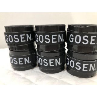 ゴーセン(GOSEN)のGOSEN グリップテープ 6個 黒色★最安値 ゴーセン マイバチ✳︎色変更可(その他)