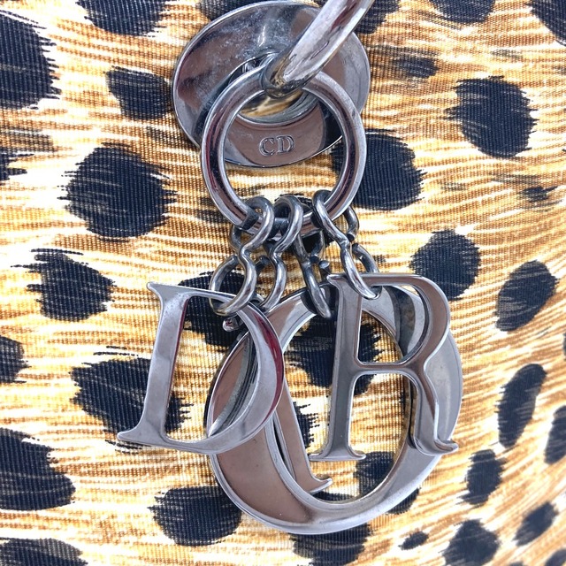 ディオール Dior レディディオール レオパード ヒョウ柄 豹 ラージ