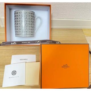 エルメス(Hermes)のエルメス HERMES モザイク24 プラチナ マグカップ 新品♪(グラス/カップ)