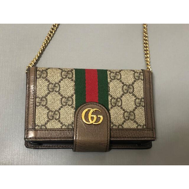 Gucci - GUCCI iPhoneX/XSケース チェーン ショルダーの通販 by 美好爱