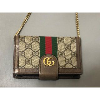 グッチ(Gucci)のGUCCI iPhoneX/XSケース チェーン ショルダー(iPhoneケース)