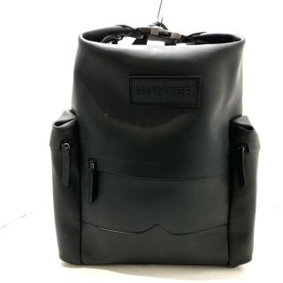 ハンター(HUNTER)のハンター リュックサック美品  - 黒 ラバー(リュック/バックパック)