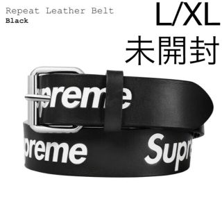 シュプリーム(Supreme)のSupreme Repeat Leather Belt Black L/XL(ベルト)