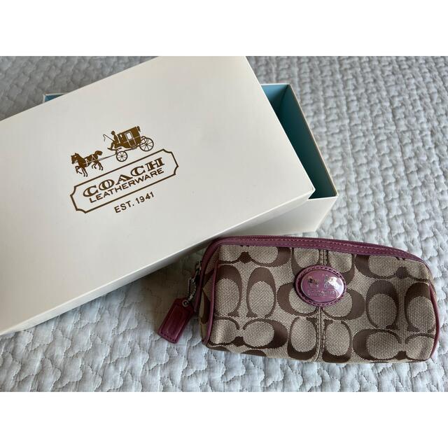 COACH(コーチ)のCOACH♡USEDポーチ♡正規品 レディースのファッション小物(ポーチ)の商品写真