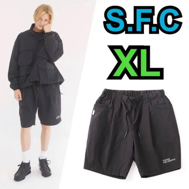 1LDK SELECT   SFC TAPERED EASY SHORTS NYLON XL Ennoy 黒の通販 by