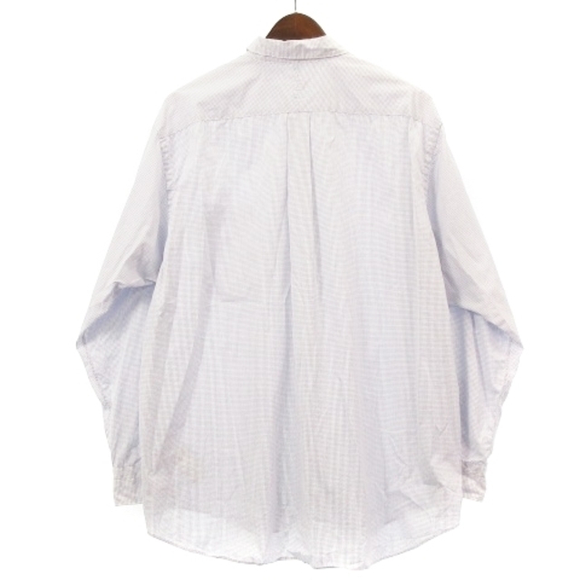 COMOLI(コモリ)のコモリ 美品 21SS ポプリンシャツ 長袖 チェック ブルー 2 メンズのトップス(シャツ)の商品写真