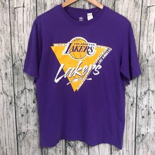 アディダス(adidas)のadidas古着NBAレイカースビッグプリントTシャツアディダスバスケ(Tシャツ/カットソー(半袖/袖なし))